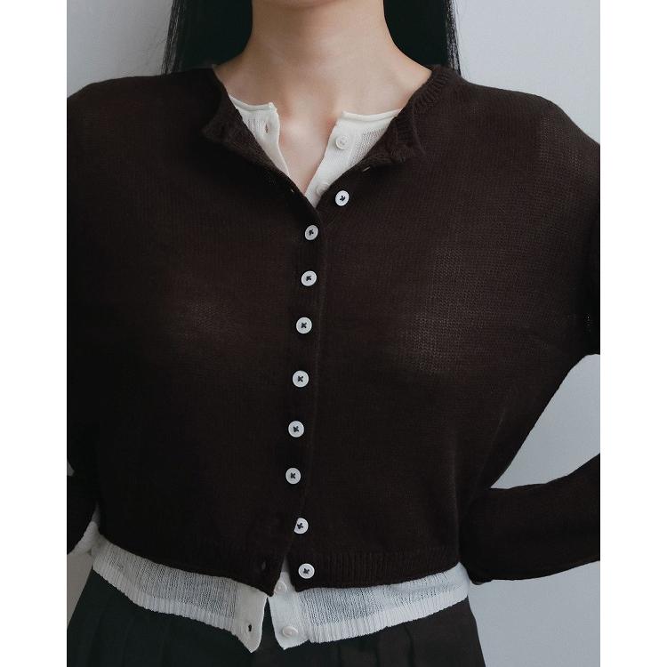 anuke（アンヌーク） 予約商品/anuke Layered Crewneck Cardigan