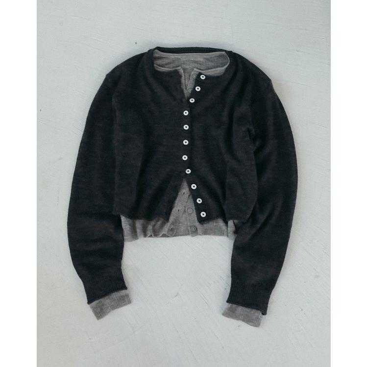 anuke（アンヌーク） 予約商品/anuke Layered Crewneck Cardigan