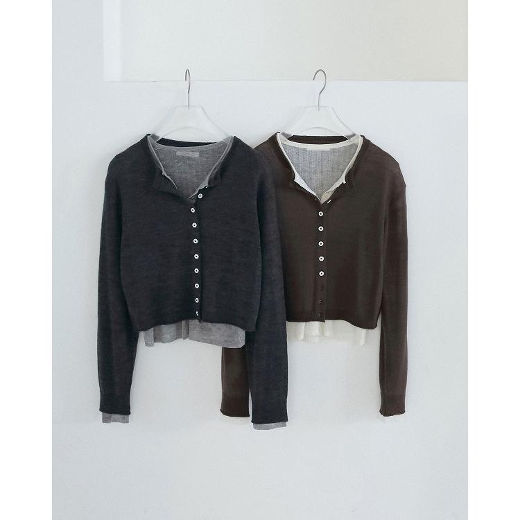 anuke（アンヌーク） 予約商品/anuke Layered Crewneck Cardigan