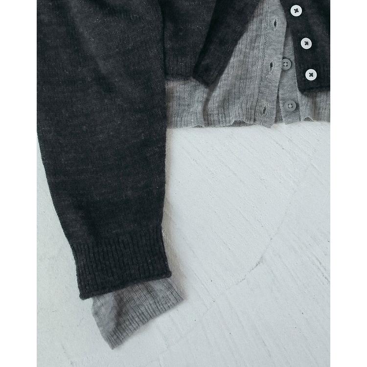 anuke（アンヌーク） 予約商品/anuke Layered Crewneck Cardigan