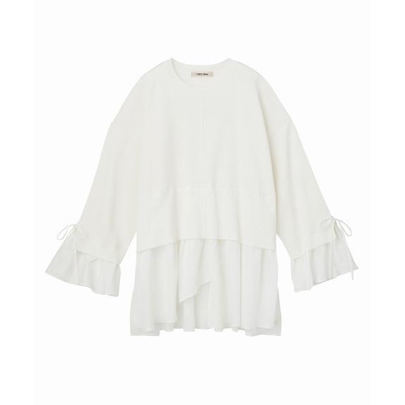 SALE50%OFF／土日も即日発送/COCODEAL ココディール フリルブラウス