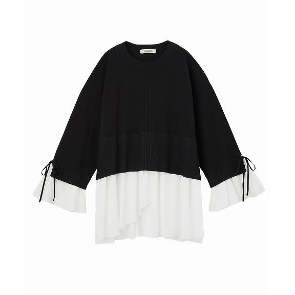 SALE50%OFF／土日も即日発送/COCODEAL ココディール フリルブラウス