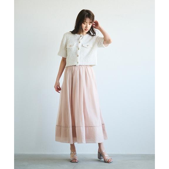 SALE40%OFF／即日発送/COCODEAL ココディール オーガンジーフレア 
