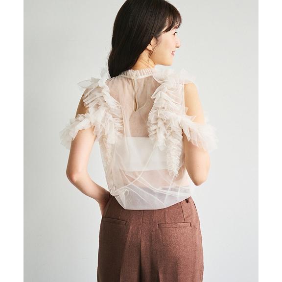 SOLD OUT】＼SALE20%OFF／COCODEAL ココディール アシメフリルチュール 