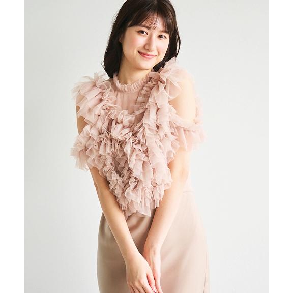 SOLD OUT】＼SALE20%OFF／COCODEAL ココディール アシメフリルチュール 