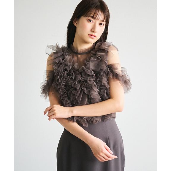 SOLD OUT】＼SALE20%OFF／COCODEAL ココディール アシメフリルチュール 