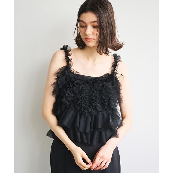 SALE40%OFF／即日発送/COCODEAL ココディール アシメフリルチュール 
