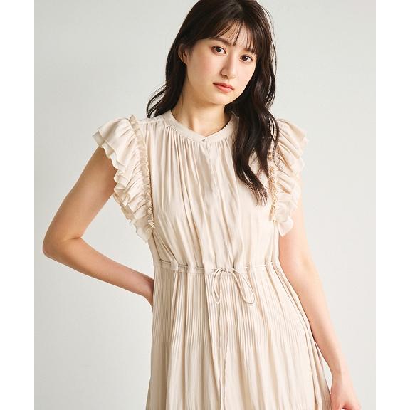 COCO DEAL プリーツティアードフリルワンピース M アイボリー 