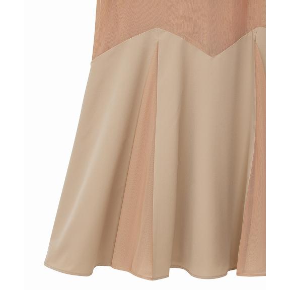 土日も即日発送 COCODEAL ココディール チュールMIXドレープマーメイド  