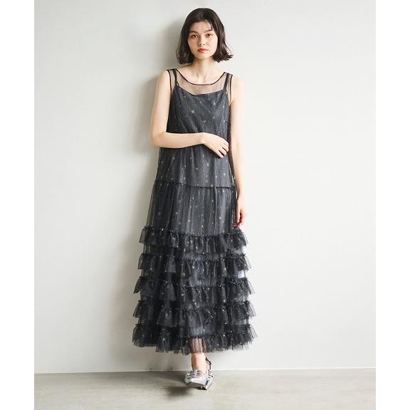 24AW新作］COCODEALココディールチュールレイヤードワンピース