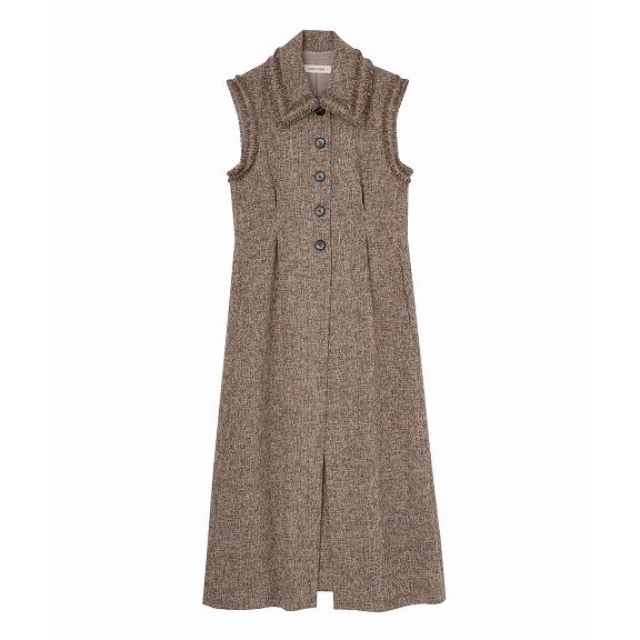 ココディールツイードフリンジジレ