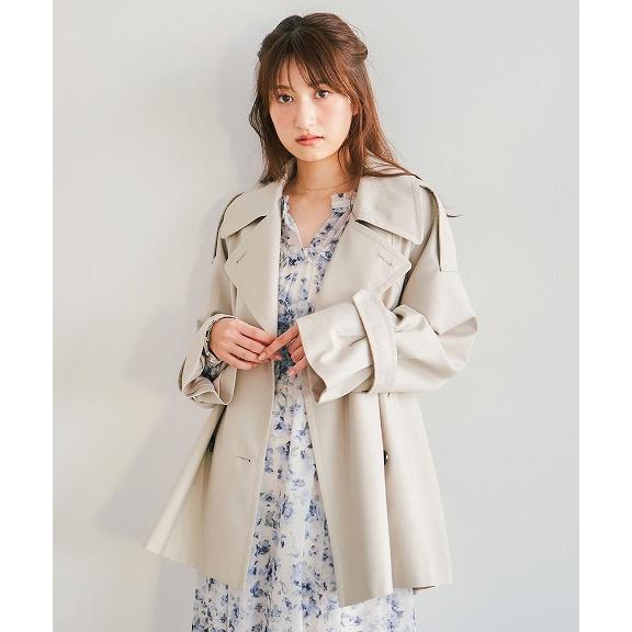 ココディール 【SOLD OUT】COCODEAL ミディ丈フレアトレンチ ココディール 【SOLD OUT】COCODEAL ミディ丈フレアトレンチ
