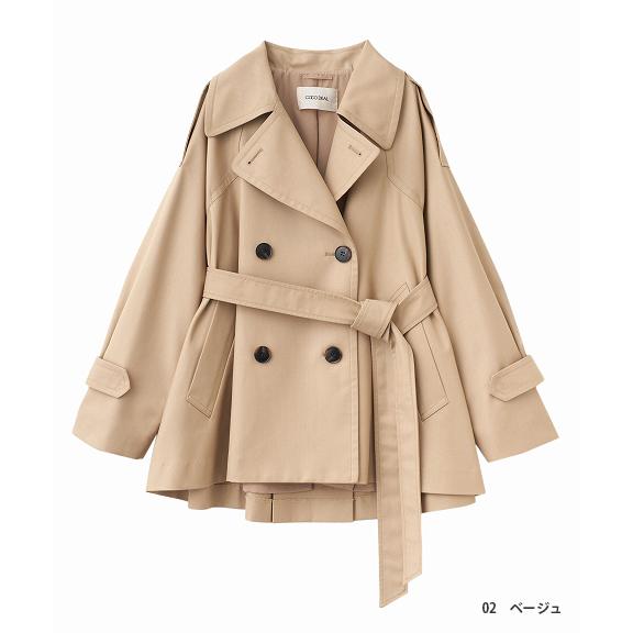 COCODEAL ミディ丈フレアトレンチコート 75119057 2025春夏