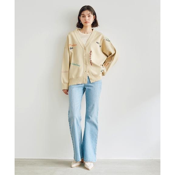 ココディール 【SOLD OUT】COCODEAL ロゴ刺繍ニットカーディガン ココディール 【SOLD OUT】COCODEAL ロゴ刺繍ニットカーディガン
