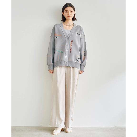 ココディール 【SOLD OUT】COCODEAL ロゴ刺繍ニットカーディガン ココディール 【SOLD OUT】COCODEAL ロゴ刺繍ニットカーディガン
