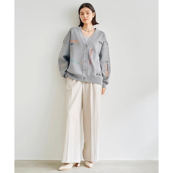 ココディール 【SOLD OUT】COCODEAL ロゴ刺繍ニットカーディガン ココディール 【SOLD OUT】COCODEAL ロゴ刺繍ニットカーディガン