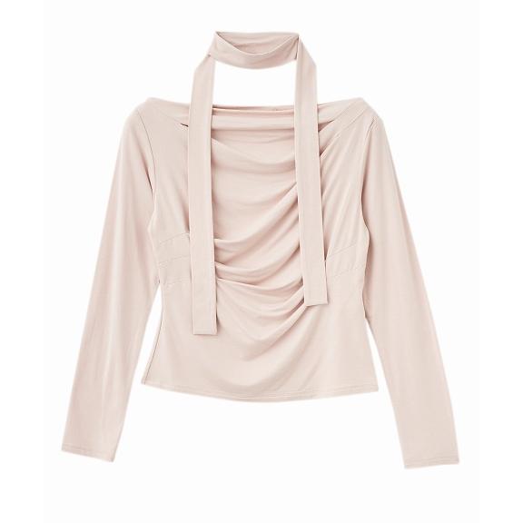 COCO DEAL ボウタイ付き2WAYタックプルオーバー