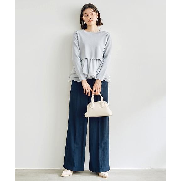 ココディール 【SOLD OUT】COCODEAL ペプラムブラウスレイヤード ココディール 【SOLD OUT】COCODEAL ペプラムブラウスレイヤード