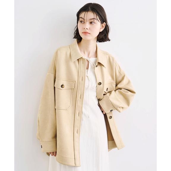 ココディール 【SOLD OUT】COCODEAL スウェードシャツブルゾン ココディール 【SOLD OUT】COCODEAL スウェードシャツブルゾン