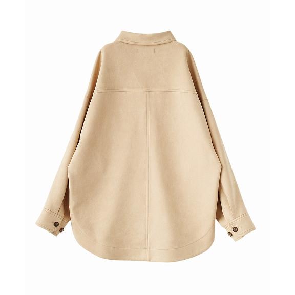 COCO DEAL スウェードシャツブルゾン