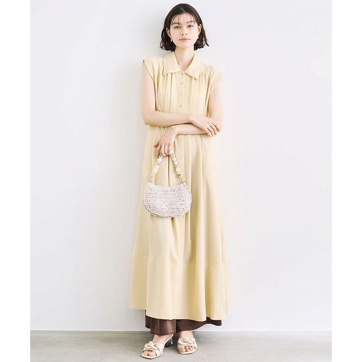 ココディール 即日発送/COCODEAL ノースリーブシャツワンピース  