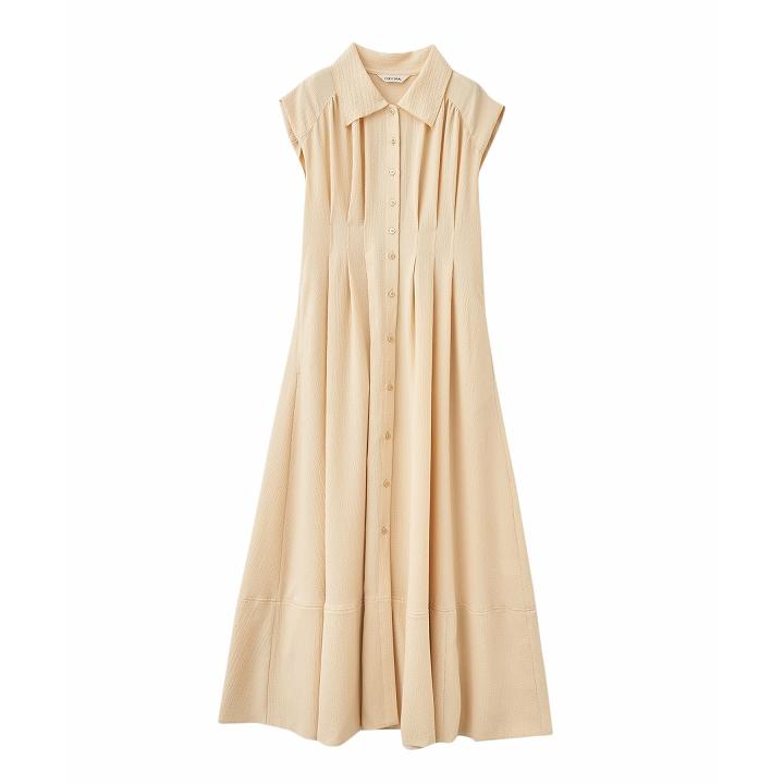 ココディール 即日発送/COCODEAL ノースリーブシャツワンピース  