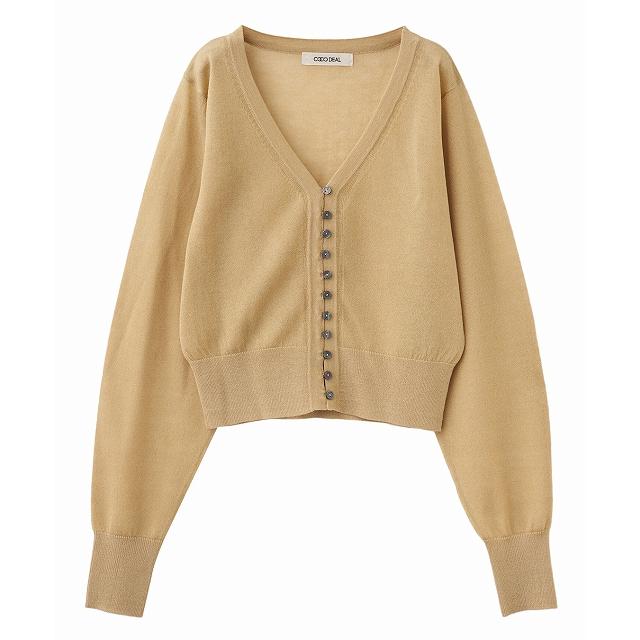 ココディール（COCO DEAL） 即日発送/COCODEAL ボタンディテールシアー