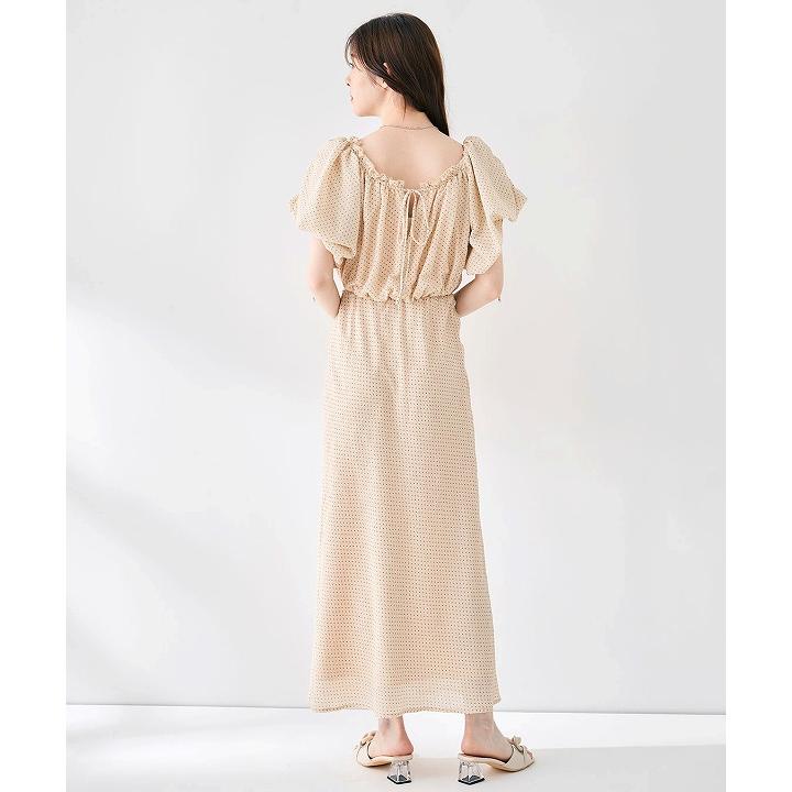 手染めリネンバルーン袖ワンピース【☆CoCo☆】オーダーページ ワンピース 『リネンライクイージードライ オープンカラー