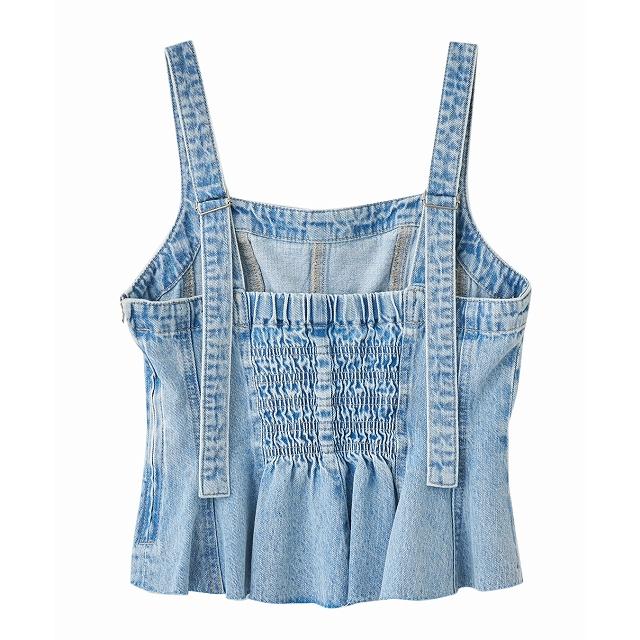 COCODEAL ペプラムデニムビスチェ ペプラムデニムビスチェ｜PETAL ONLINE（ペタルオンライン）