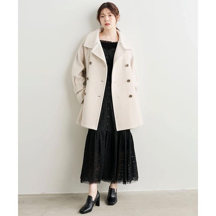 COCODEAL ♡ ミドル丈ウールトレンチコート ミドル丈ウールトレンチコート｜PETAL ONLINE（ペタルオンライン）