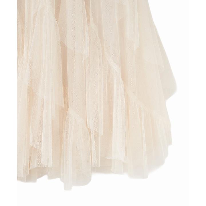 完売色 ココディール 新品タグ付 チュールエスカルゴフリルフレアスカート 完売色 ココディール 新品タグ付 チュールエスカルゴフリル