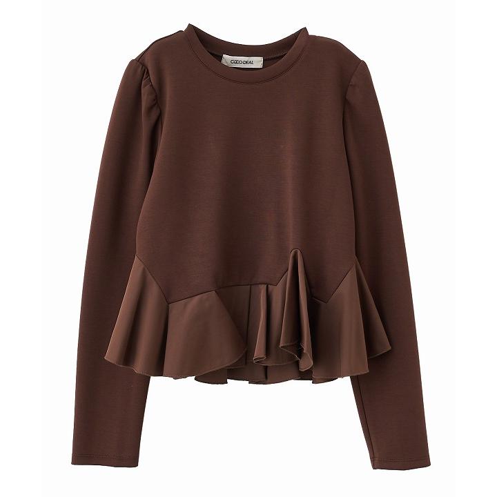 cocodeal COCODEAL ココディール　アシメぺプラムブラウス ココディール 即日発送/COCODEAL アシメペプラムブラウス