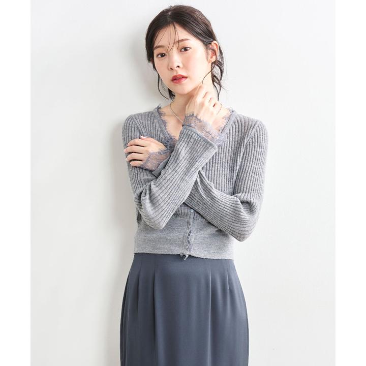 COCO DEAL シアーリブレースカーディガン SOLD OUT】COCODEAL ココディール シアーリブレースカーディガン