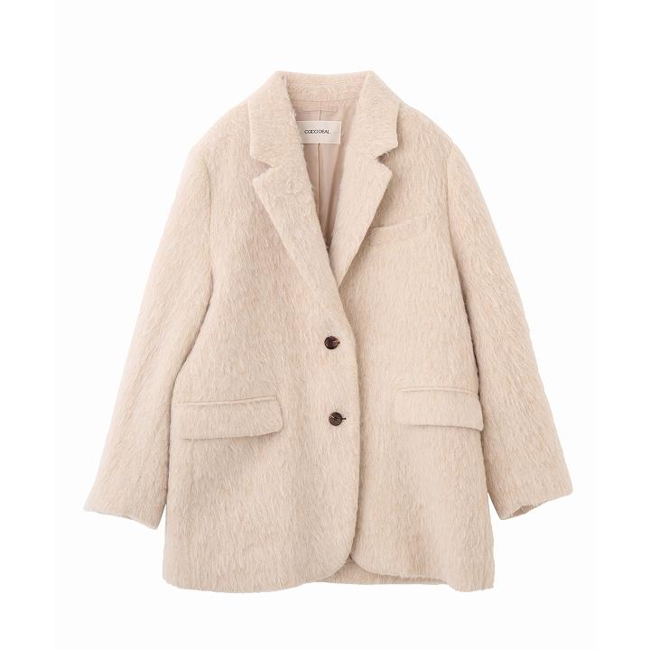 COCODEAL ココディール ウールシャギージャケットサイズ1 ココディール（COCO DEAL） ＼SALE40%OFF+2BUY10%OFFクーポン有／即日