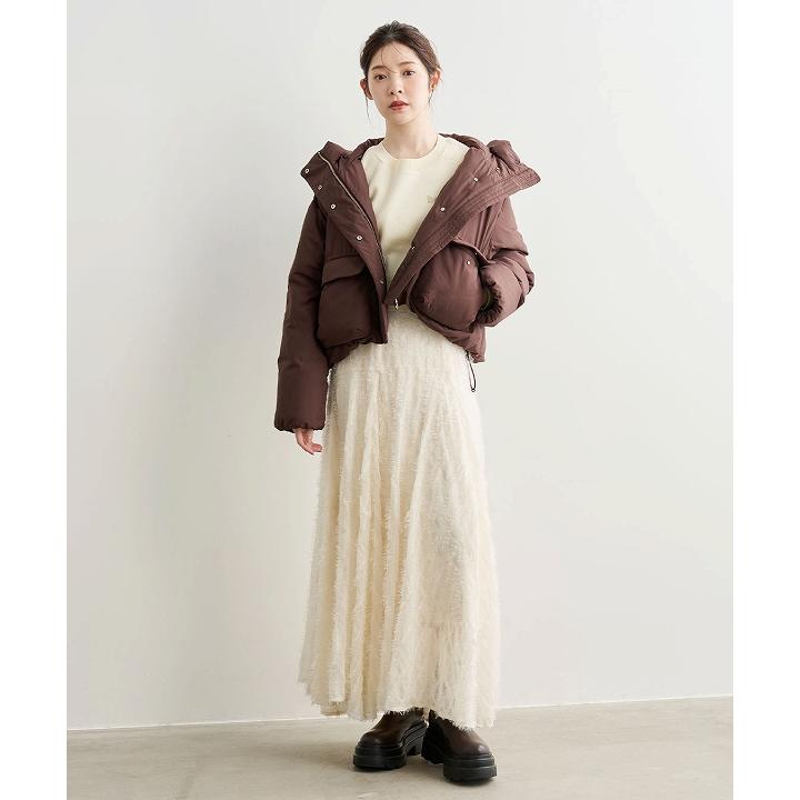 【新品同様】COCO DEAL ウェーブフラッフィーフレアスカート　ブラック SOLD OUT】COCODEAL ココディール ウェーブフラッフィーフレアスカート