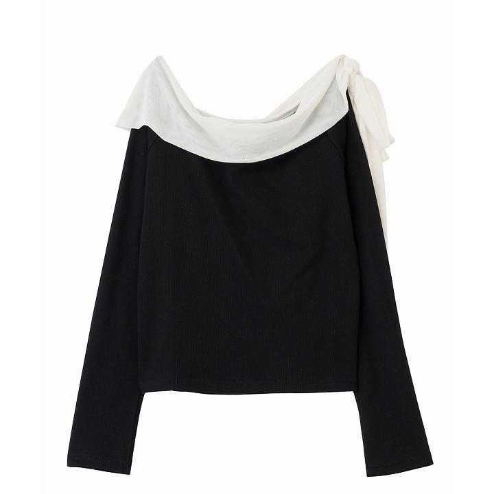 ココディール（COCO DEAL） 【SOLD OUT】COCODEAL シアーリボンリブ
