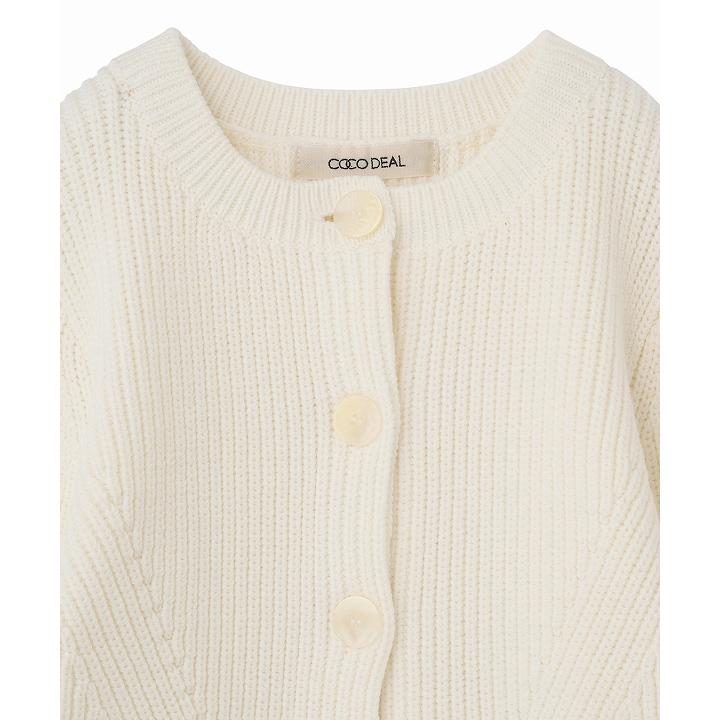 ココディール（COCO DEAL） 即日発送/COCODEAL ペプラムボタンニット