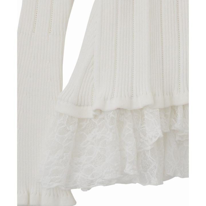 ココディール（COCO DEAL） 即日発送/COCODEAL レースドッキングニット