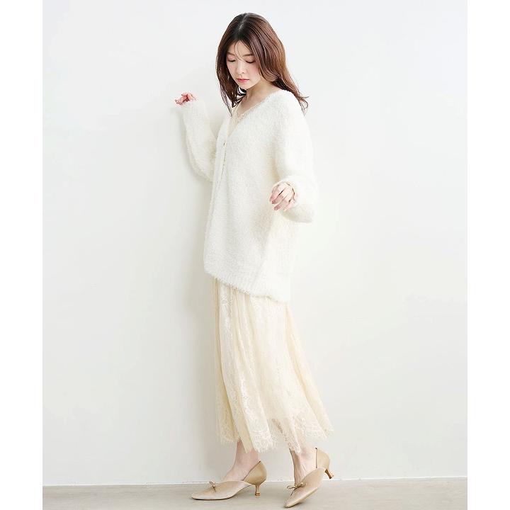 ココディール（COCO DEAL） 即日発送/COCODEAL ニットカーデ×レース