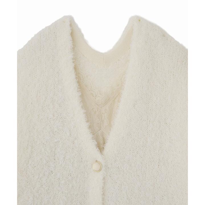 ココディール（COCO DEAL） 即日発送/COCODEAL ニットカーデ×レース