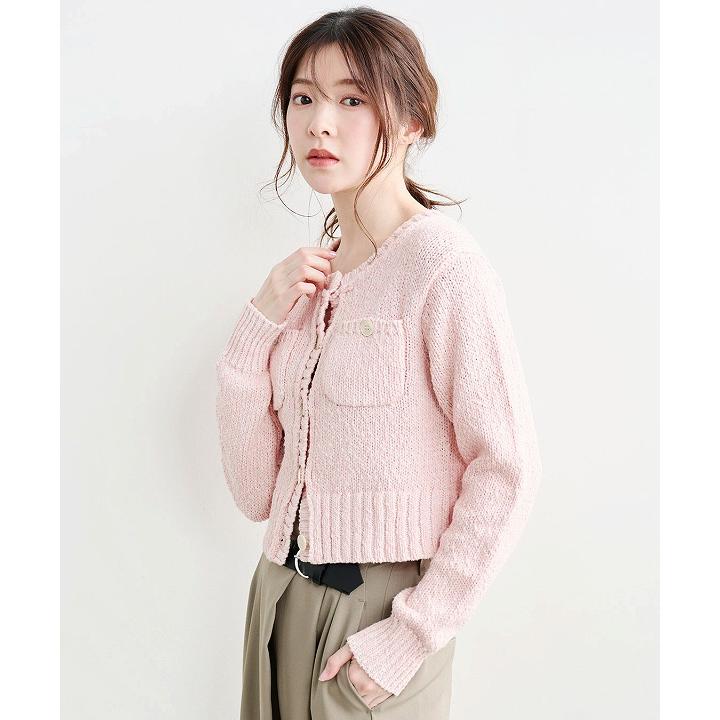 COCO DEAL ピュアウールポケットカーディガン 新作コーデ紹介】 tops: ピュアウールポケットカーディガン ¥10,780