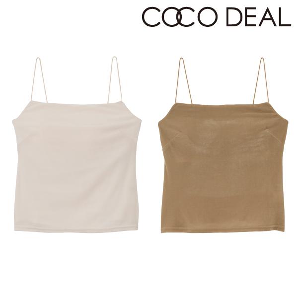 【新品未使用】完売商品！ココディール ベロアビスチェキャミソール ココディール（COCO DEAL） ＼10%OFF 5/19(火)朝10時まで／即日発送