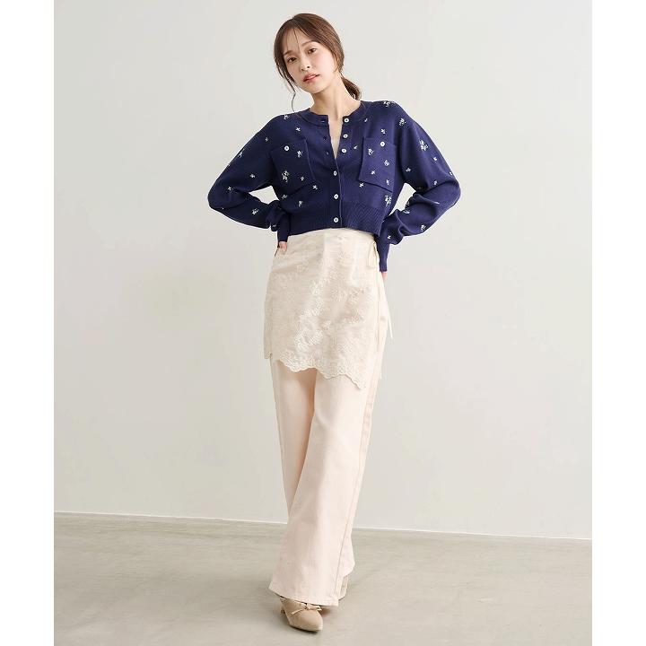 ココディール（COCO DEAL） 即日発送/COCODEAL 小花/ハート刺繍ニット