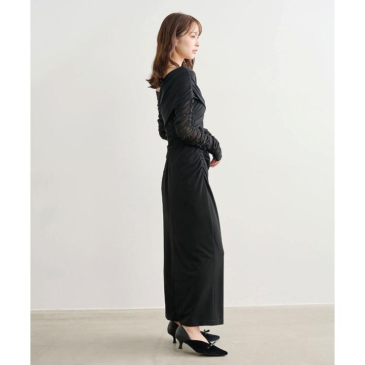 cocodealワンピース ブラック ココディール（COCO DEAL） 【SOLD OUT】COCODEAL ギャザードレープ