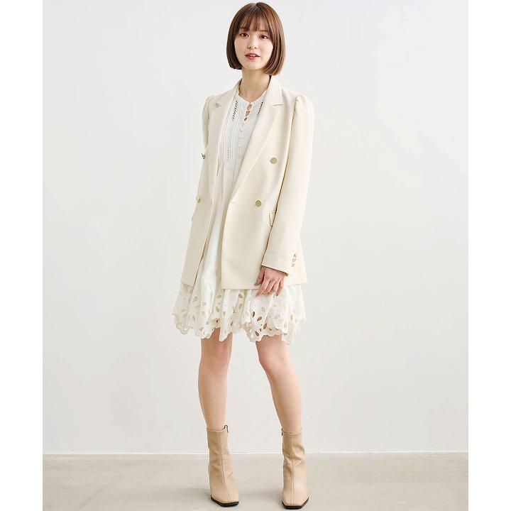 COCO DEAL ココディール ジャカードペプラムバルーンミニワンピース　2 完全美品♡COCODEALジャカードペプラムバルーンミニワンピース サイズS