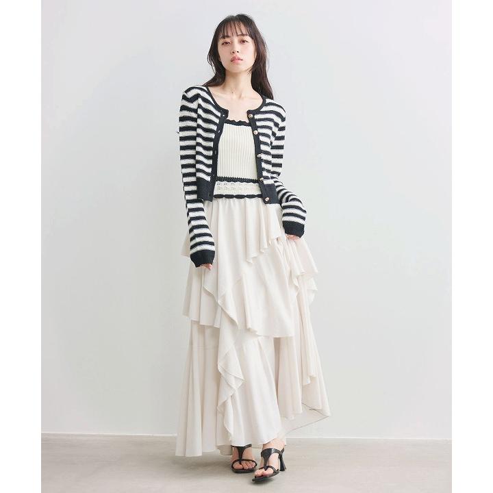 cocodealニット新商品 新作ノルディックニット🧶☃️ ニットのほっこり感をサテンスカートで