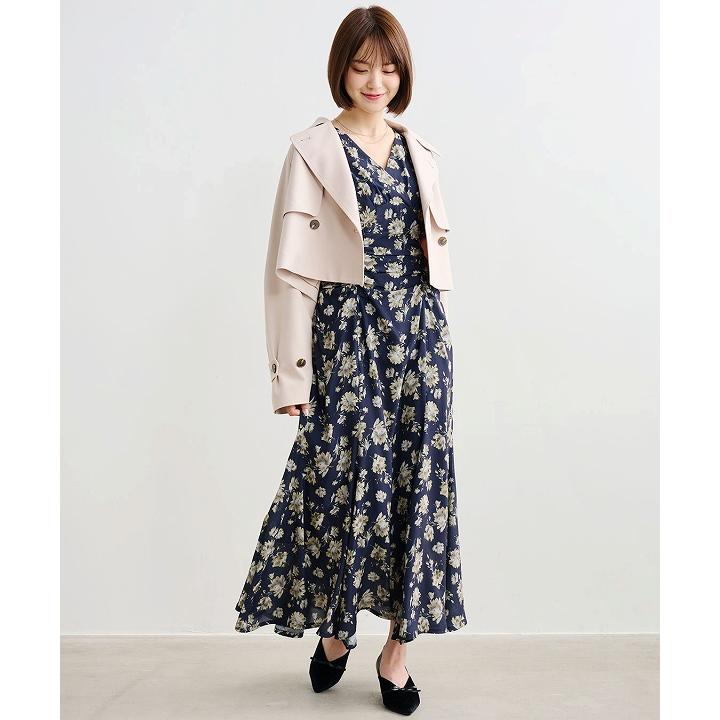 COCO DEAL 美品 小花プリントロングシャツガウン COCO DEAL - ココディール チェックプリントロングシャツガウンの通販