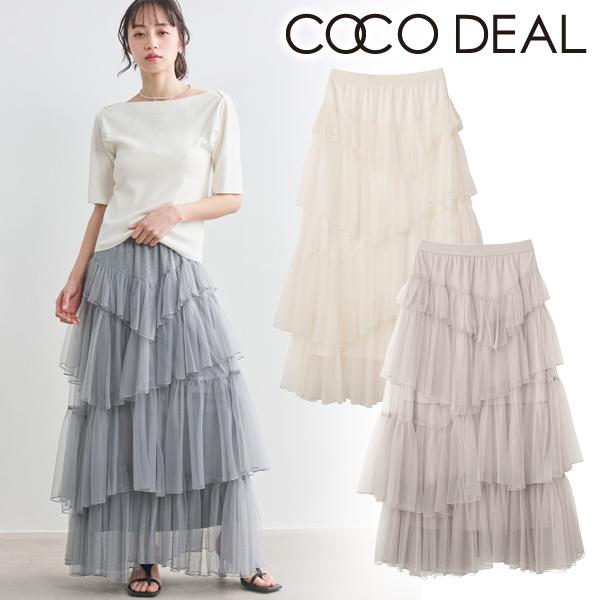 ココディール（COCO DEAL） GWも即日発送/COCODEAL ティアードギャザー