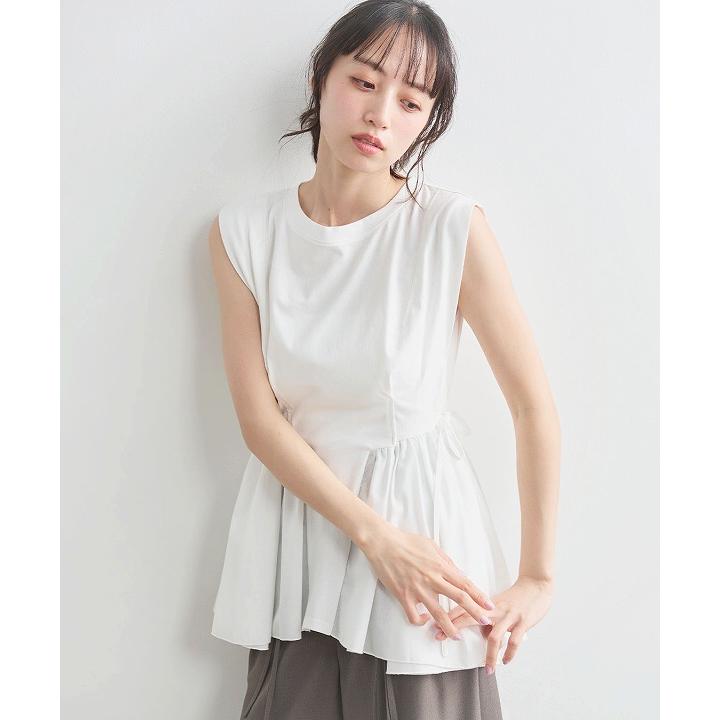 即日発送/COCODEAL ココディール 布帛ドッキングペプラムカットソー 76321454  2026春夏の画像