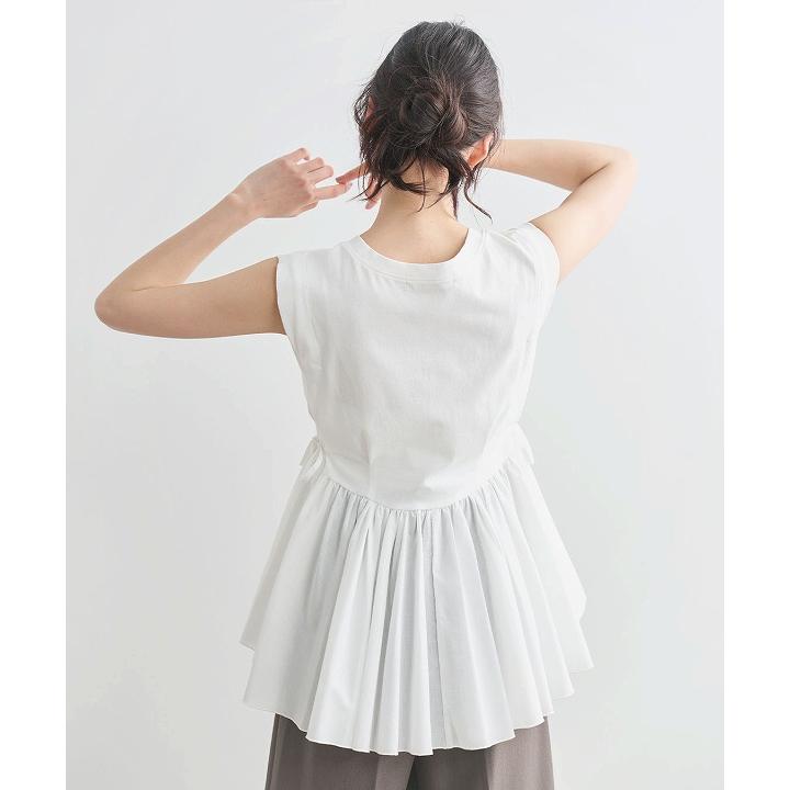 即日発送/COCODEAL ココディール 布帛ドッキングペプラムカットソー 76321454  2026春夏の画像
